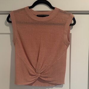 Veronica Beard Blush Twist Muscle Tee
